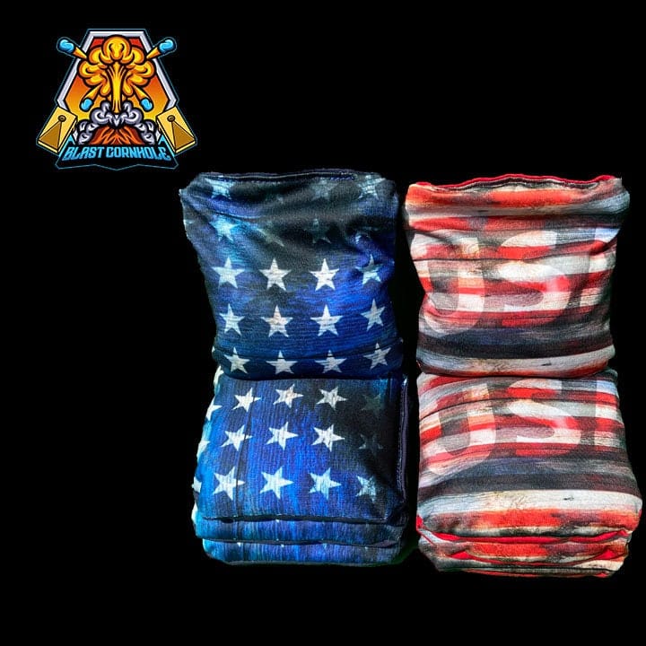 cornhole boards Lineman American Flag Cornhole Boards