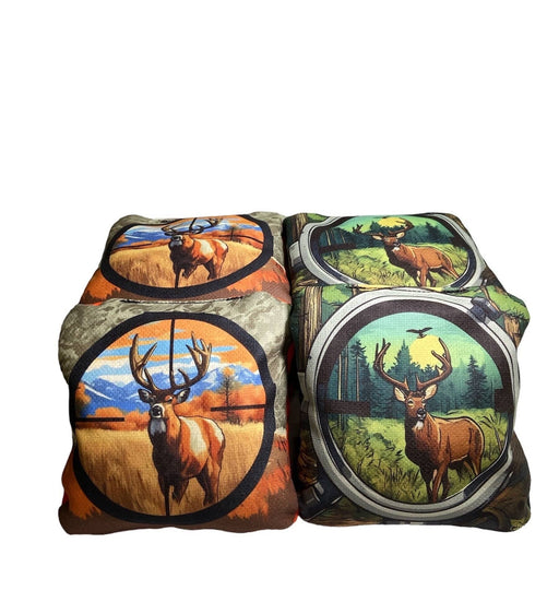 Cornhole Bag Deer Hunting 2 Themed Slick and Stick Bags