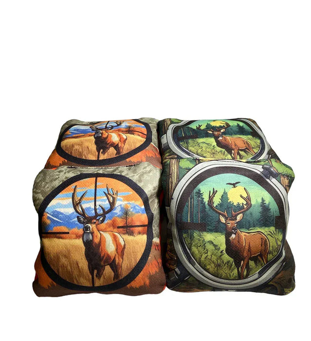 cornhole boards Buck In Cornfield Cornhole Board Set