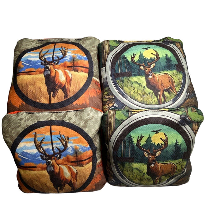 Cornhole Bag Deer Hunting 2 Themed Slick and Stick Bags