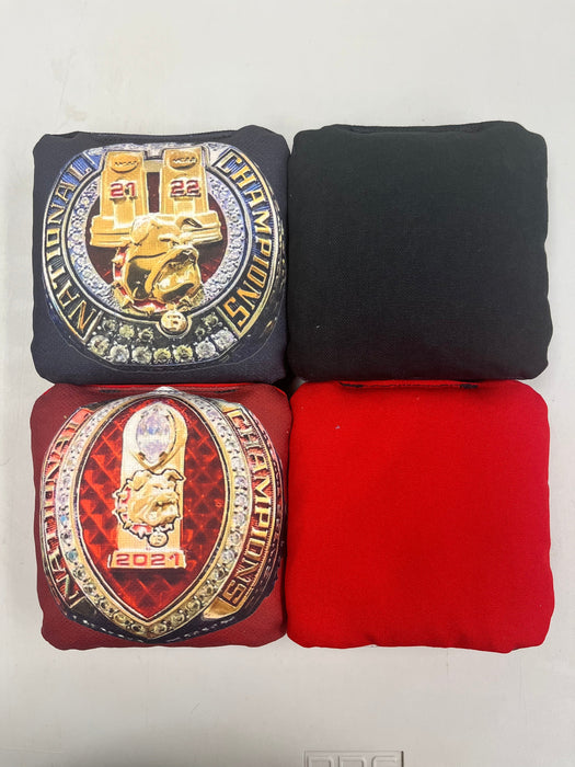 cornhole boards Ferris State Championship Trophy Boards & Bling Bags - free shipping!