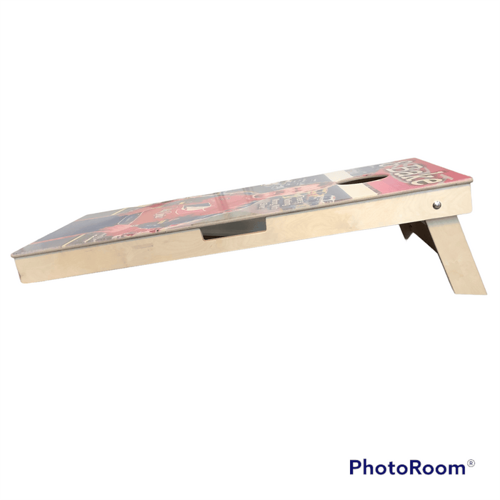 cornhole boards Ferris State Championship Trophy Boards & Bling Bags - free shipping!