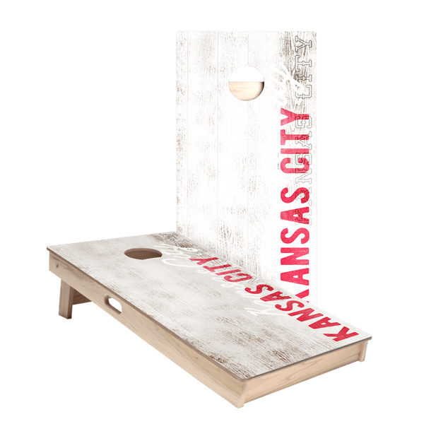Kansas City Football Vintage Gameday Star Cornhole Boards