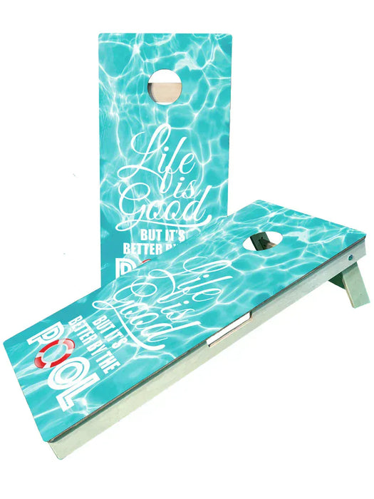 cornhole boards Life is good cornhole set