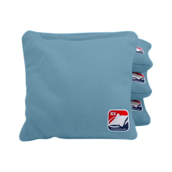 Light Blue ACA Regulation Cornhole Bags — Set of 4