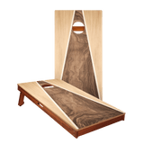 Light Swirl Triangle Silver Series Cornhole Boards