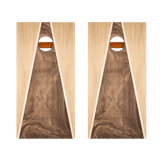 Light Swirl Triangle Silver Series Cornhole Boards
