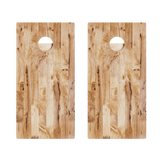 Light Wood Panels Star Cornhole Boards
