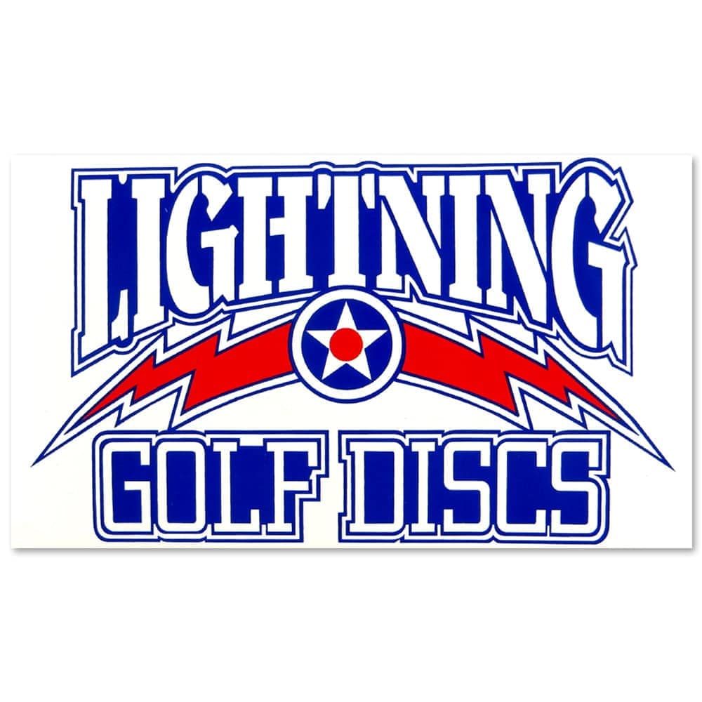 Accessory Lightning Golf Discs Logo Sticker