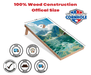 Recreational Cornhole Set World Series of Cornhole Recreational Cornhole Set - Kenai Fjords National Park Daytime Boards with Red and Royal Blue Bags