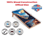 Recreational Cornhole Set World Series of Cornhole Recreational Cornhole Set - Zion National Park Daytime Boards with Red and Royal Blue Bags
