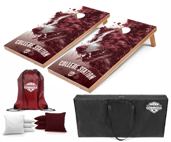 Recreational Cornhole Set World Series of Cornhole Recreational Cornhole Set - Texas A&M Aggies Boards with White and Maroon Bags