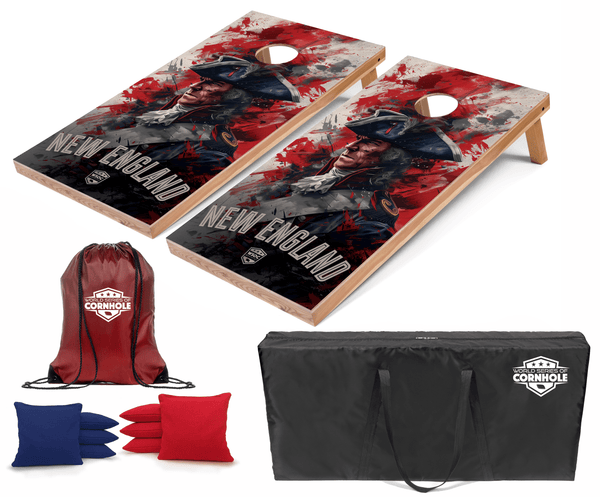 Recreational Cornhole Set World Series of Cornhole Recreational Cornhole Set - New England Patriots Boards with Red and Royal Blue Bags