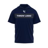 Throw Logic Stripped Short Sleeve Hoodie - Ships in 3-4 Weeks