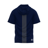 Throw Logic Stripped Short Sleeve Hoodie - Ships in 3-4 Weeks