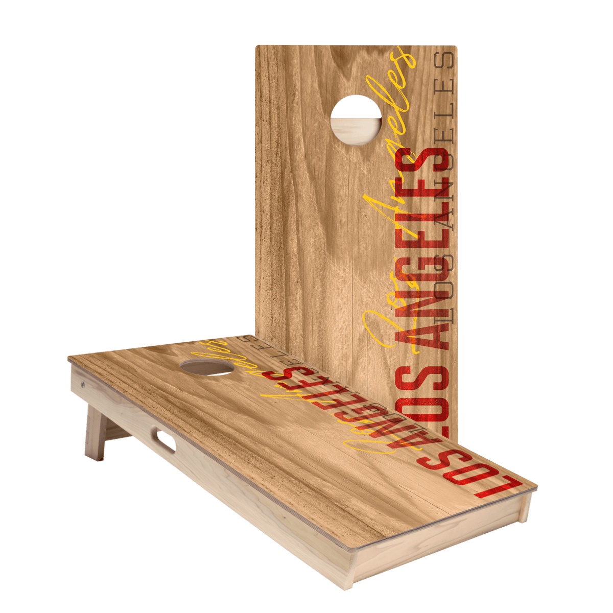 Los Angeles Red Campus Gameday Star Cornhole Boards