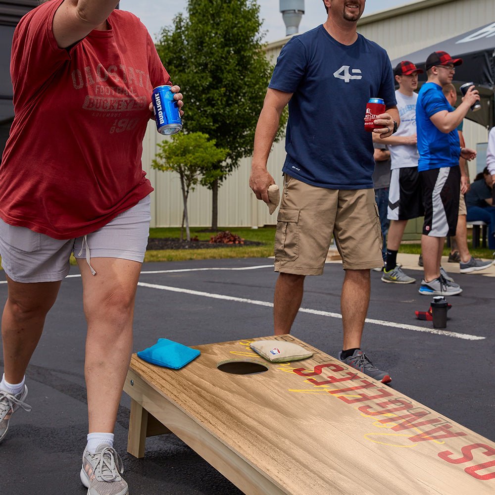 Los Angeles Red Campus Gameday Star Cornhole Boards