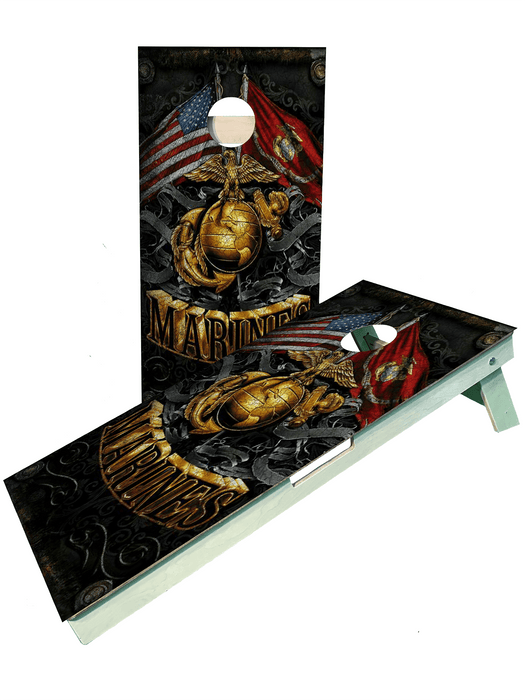 cornhole boards Marine 4 Cornhole Set