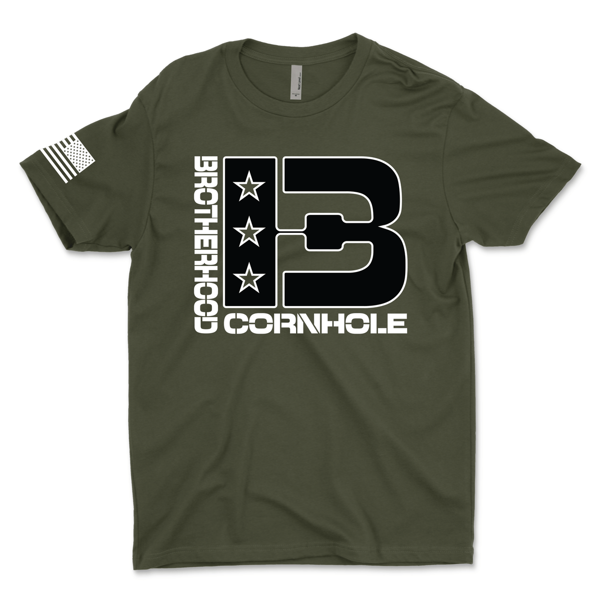 Men's Brotherhood Cornhole Front Logo T-Shirt