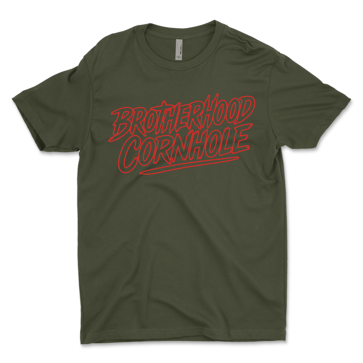 Men's Brotherhood Cornhole Ink Red T-Shirt