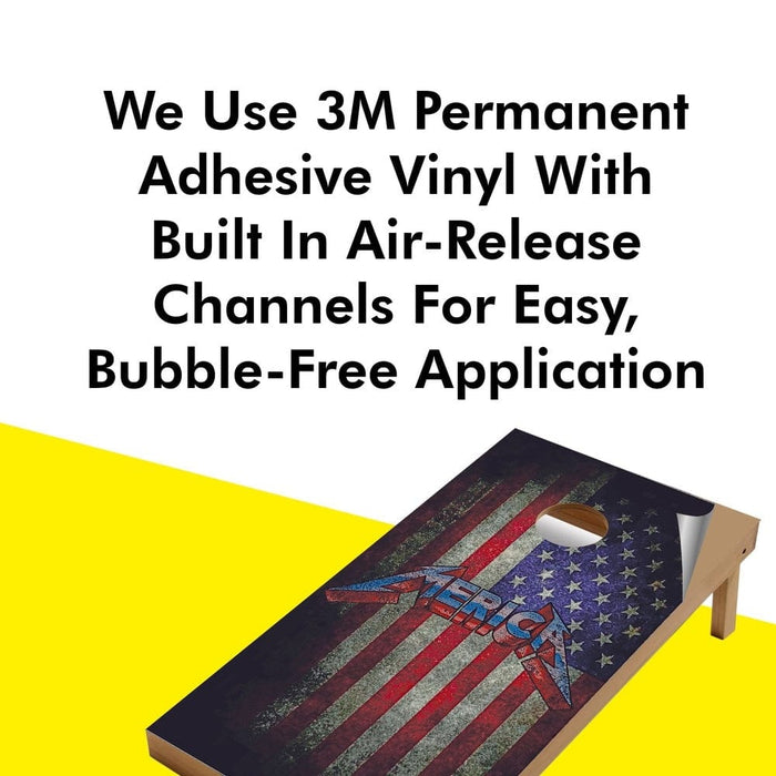 America Cornhole Boards Wraps (Set of 2)