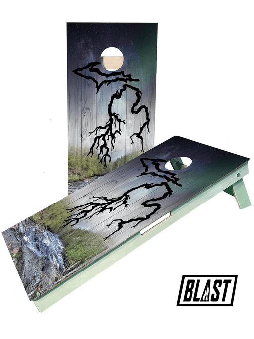 cornhole boards Michigan Roots UP