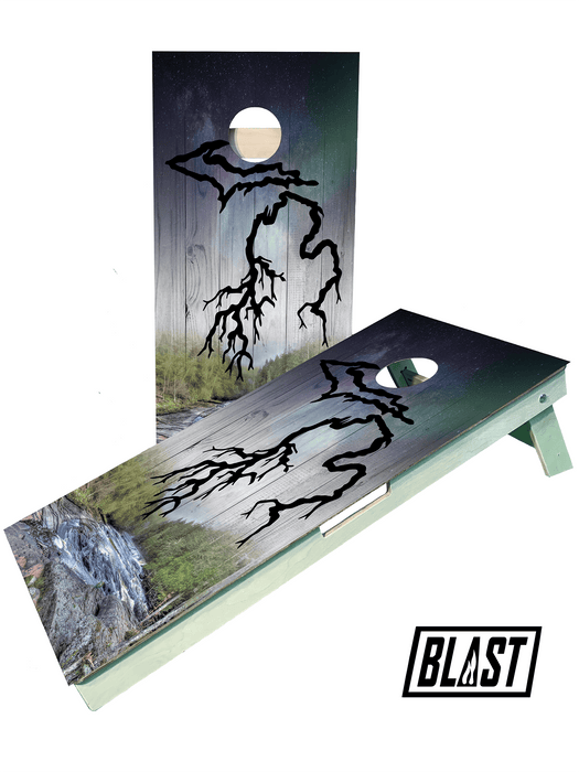 cornhole boards Michigan Roots UP