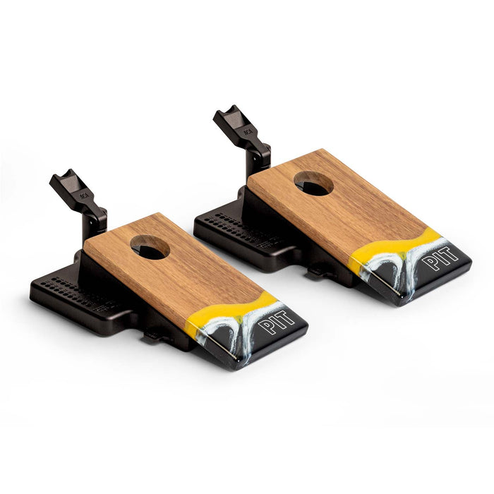 Cornhole Boards Mini Tabletop Resin & Wood Cornhole Set | Gameday Collection