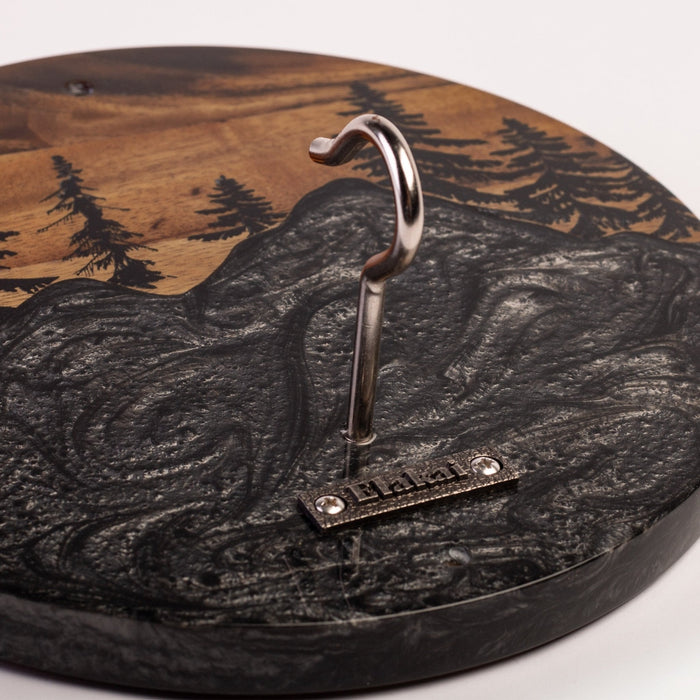 Mountain Acacia Wood Hook and Ring Toss Game