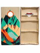 Mountains Cornhole Design