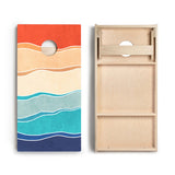 Multi-Color Waves Star Cornhole Boards