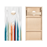 Multi Faded Stripes Star Cornhole Boards