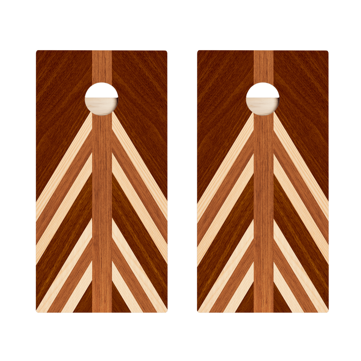 Nautical Wood Triangle Star Cornhole Boards