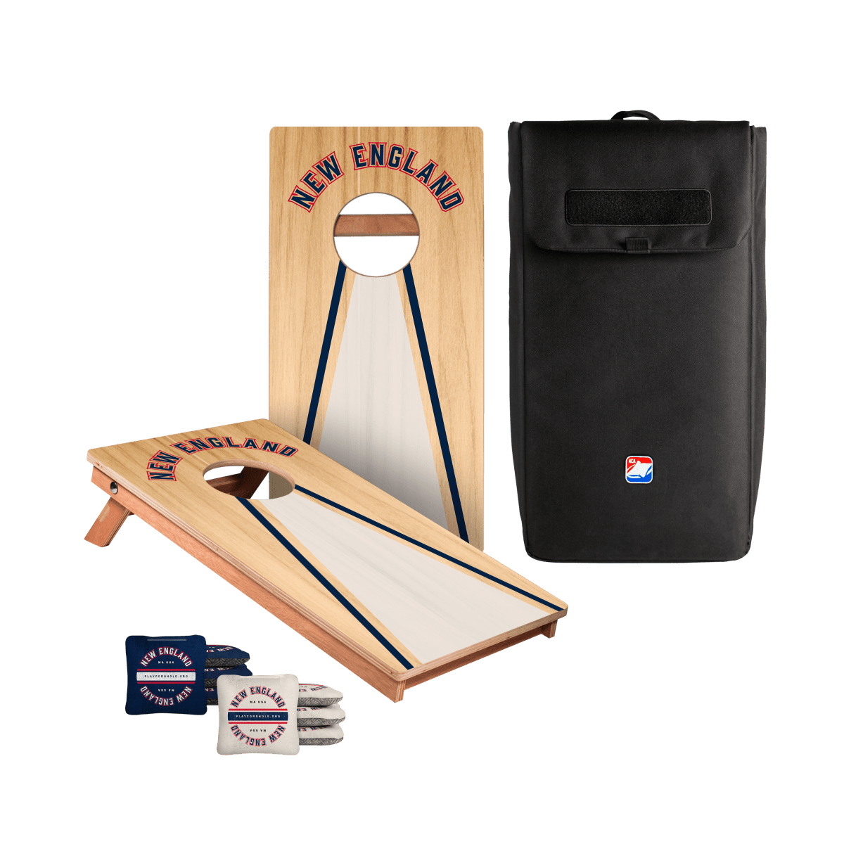 New England Football Gameday Backyard 1x2 ft Cornhole Board Set