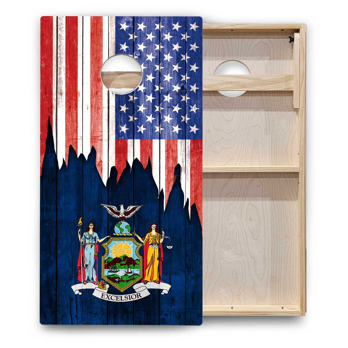 State Flags New Mexico to South Carolina Cornhole Boards - Backyard Series