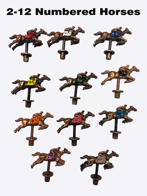 Horse Race Game XL Horse Race Party Game - New Heavy Duty Metal Horse Numbered 2-12