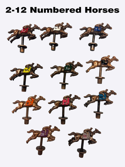 Horse Race Game XL Horse Race Party Game - New Heavy Duty Metal Horse Numbered 2-12