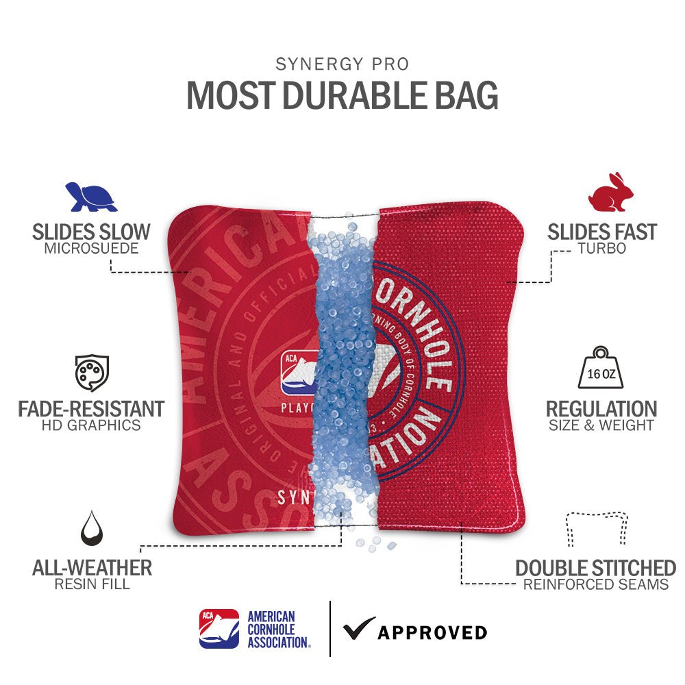 Official ACA Tournament Badge Synergy Pro Cornhole Bags