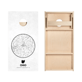 Ohio State Map Star Cornhole Boards