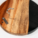 Hook and Ring One of a Kind Black Epoxy Resin Live-Edge Wood Hook and Ring Toss Game