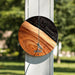 Hook and Ring One of a Kind Black Epoxy Resin Live-Edge Wood Hook and Ring Toss Game