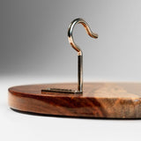 Hook and Ring One of a Kind Gray Stone Epoxy Resin Live-Edge Wood Hook and Ring Toss Game