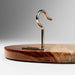 Hook and Ring One of a Kind Gray Stone Epoxy Resin Live-Edge Wood Hook and Ring Toss Game
