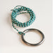 Hook and Ring One of a Kind Teal and Orange Pearl Epoxy Resin Live-Edge Wood Hook and Ring Toss Game