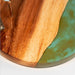 Hook and Ring One of a Kind Teal and Orange Pearl Epoxy Resin Live-Edge Wood Hook and Ring Toss Game
