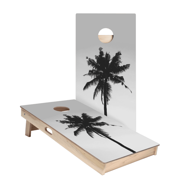 Palm Silhouette Star Cornhole Boards