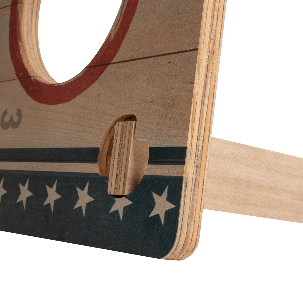 Patriotic Stripes Jamboree 3H Travel Cornhole Pong