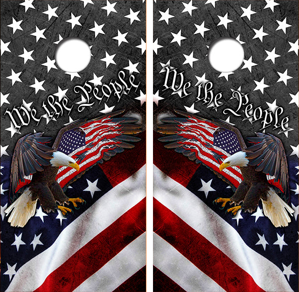 We the People Cornhole Design