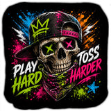 Play Hard Toss Harder Cornhole Bags Set of 4