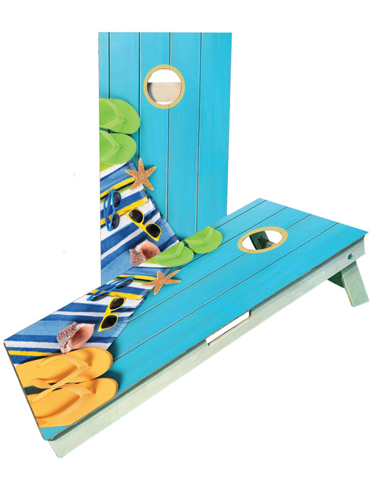 cornhole boards Beach/Pool Day Summer Cornhole Boards